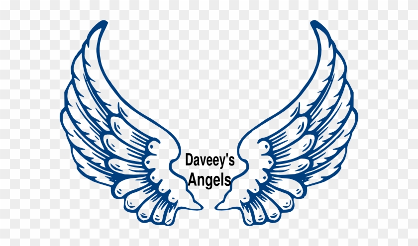 Daveey Clip Art At Clker - Angel Wings Coloring #395886