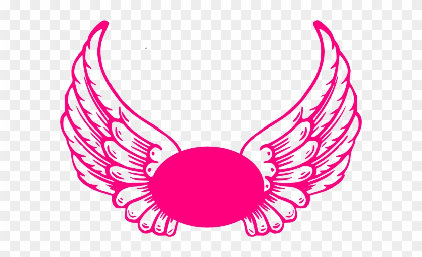 Hot Hot Pink Guardian Angel Wings Clip Art At Clker - Angel Wings Png Clipart #395968