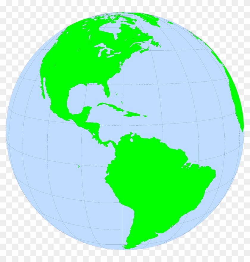 North South America Global World - North America On The Globe #395996