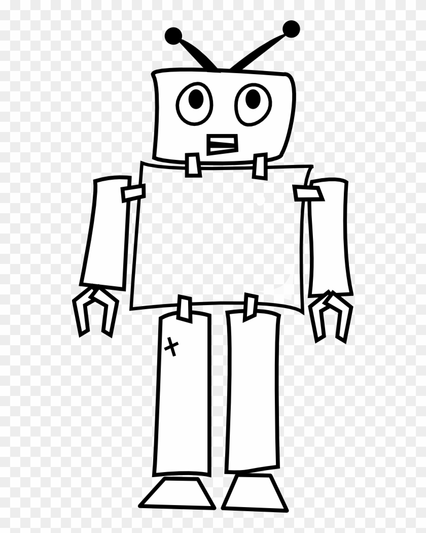 Geometry Clipart - Simple Drawing Of Robot #396013