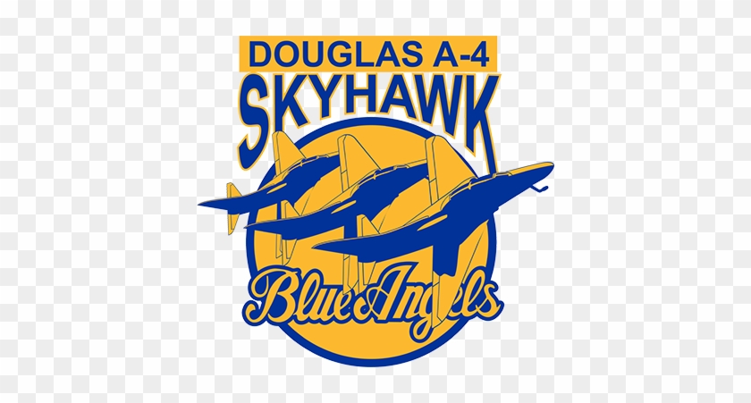 'a 4 Skyhawk Blue Angels' T Shirt By Mbk13 - Blue Angels #396087