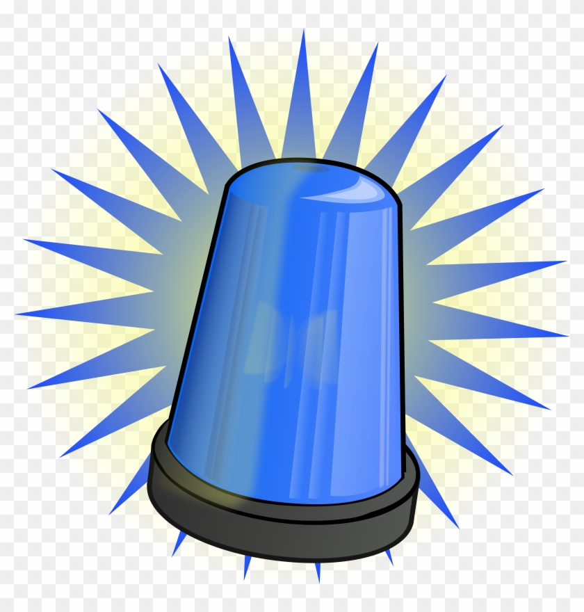 Blue Signal Light - Police Light Clip Art #396107