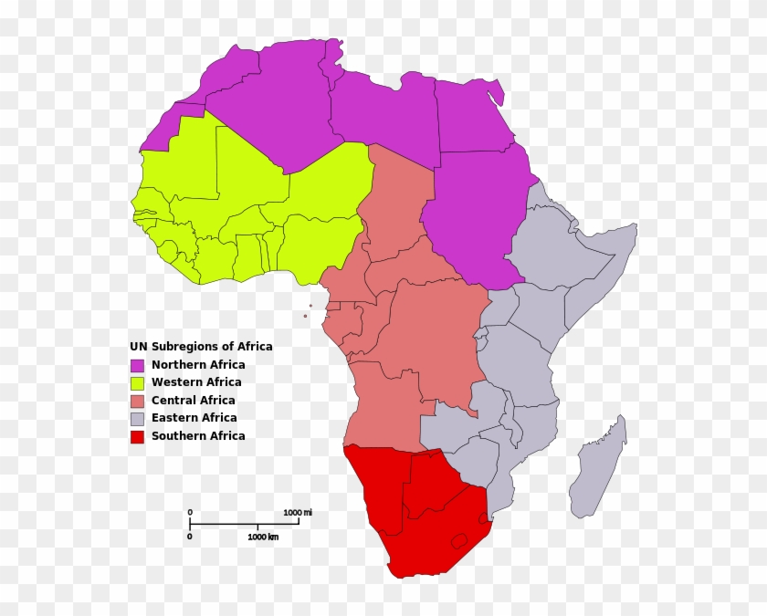 Benin, Burkina Faso, Cape Verde, Cote D - Regions Of Africa Map #396152