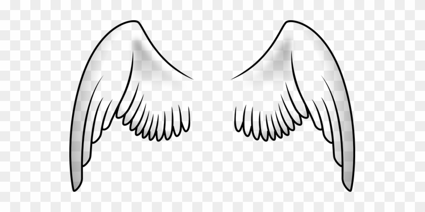 Wings, Angel, White, Flying, Flight - Angel Wings Transparent Background #396157