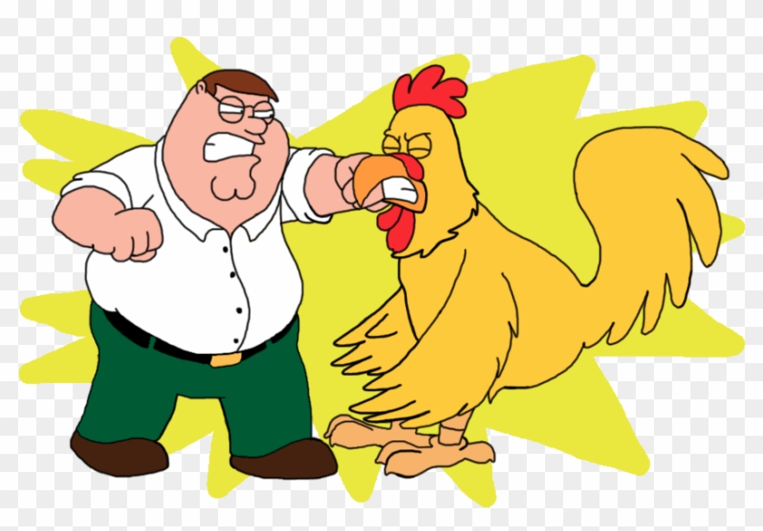 Peter Griffin Homer Simpson Ernie The Giant Chicken - Peter Griffin Homer Simpson Ernie The Giant Chicken #396221