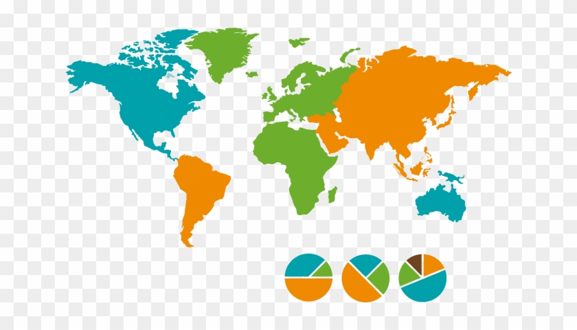 World Map Globe - Карта Мира Вектор Png #396339