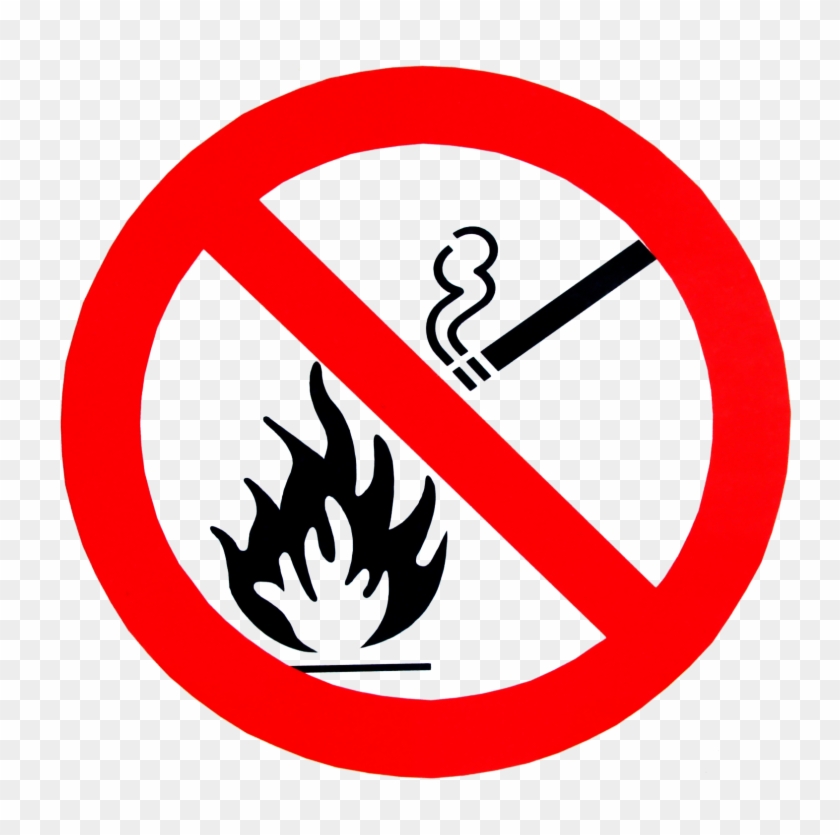 No Smoking, No Fire, Sign Png - Fire Sign #396359