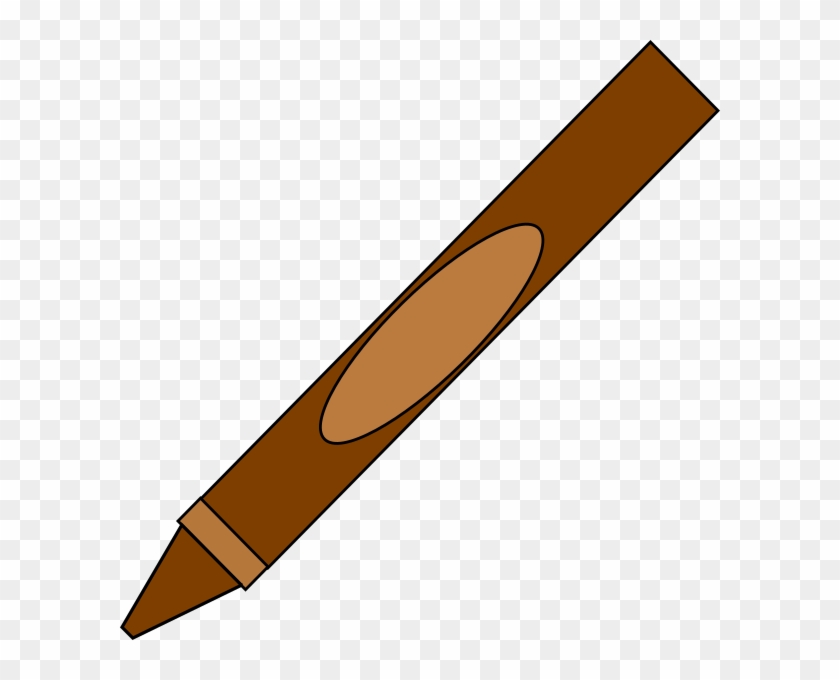 Brown Crayon Clip Art - Clip Art #396350