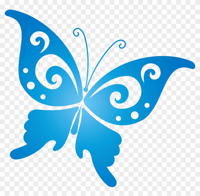 Butterfly Paper Clip Art - Butterfly Vector Free #396367