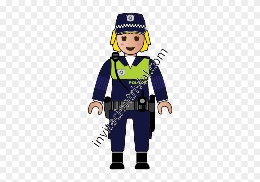 Click Playmobil Policia Municipal Uniforme Mujer Fosforito - Policia  Nacional Civil Animado - Free Transparent PNG Clipart Images Download