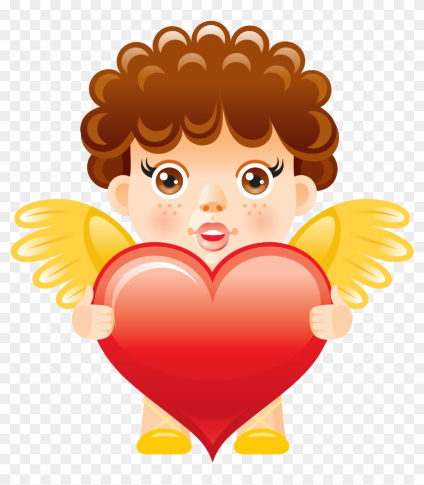 Angel With Heart Free Png Clipart Picture By Joeatta78 - Angle Heart Png #396450
