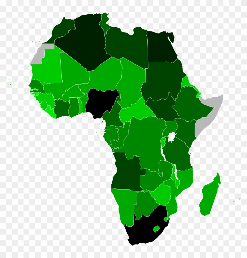 Africa Globe Vector Map - Africa Globe Vector Map #396531