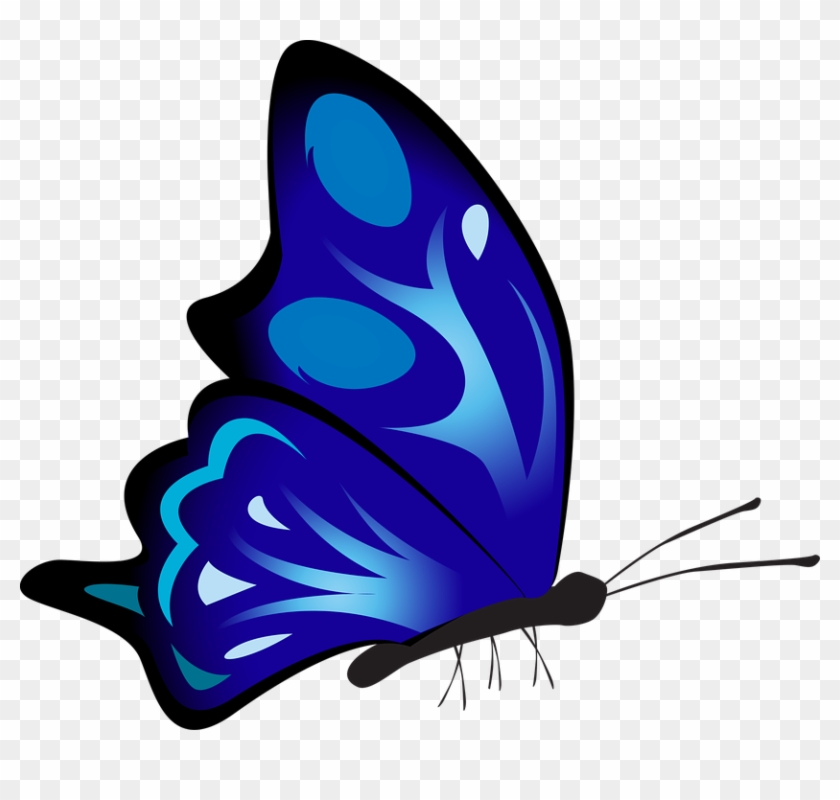 Purple Butterfly Cliparts 23, Buy Clip Art - Kupu Kupu Warna Warni Png #396532