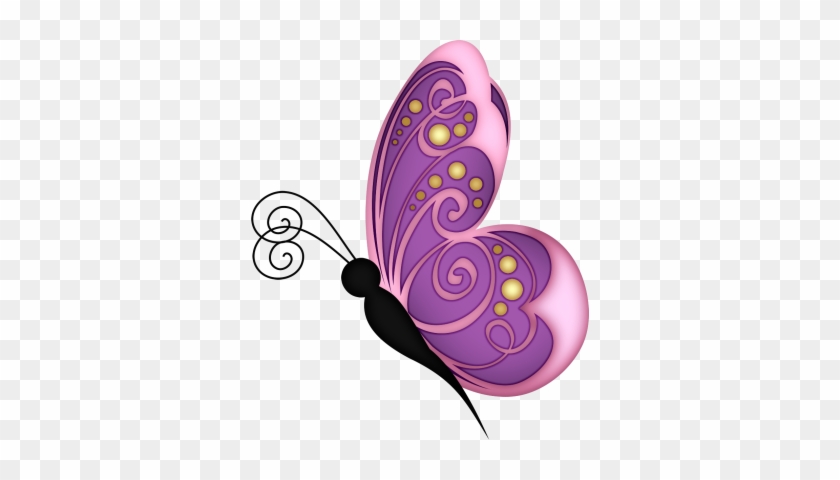 Cute Purple Butterfly Png 1 By Yotoots - Butterfly #396537