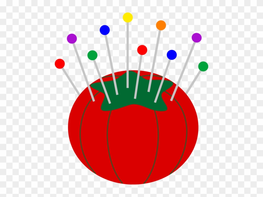 Pin Cushion With Pins - Pin Cushion Clip Art #396543