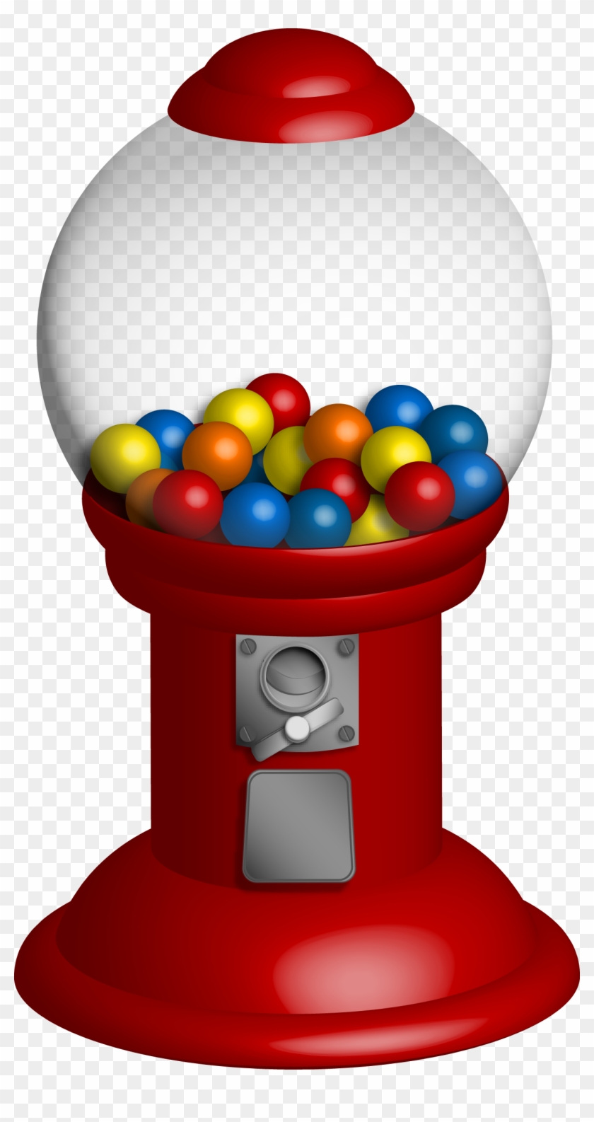 Gumball Machine Clipart - Bubble Gum Machine Png #396548