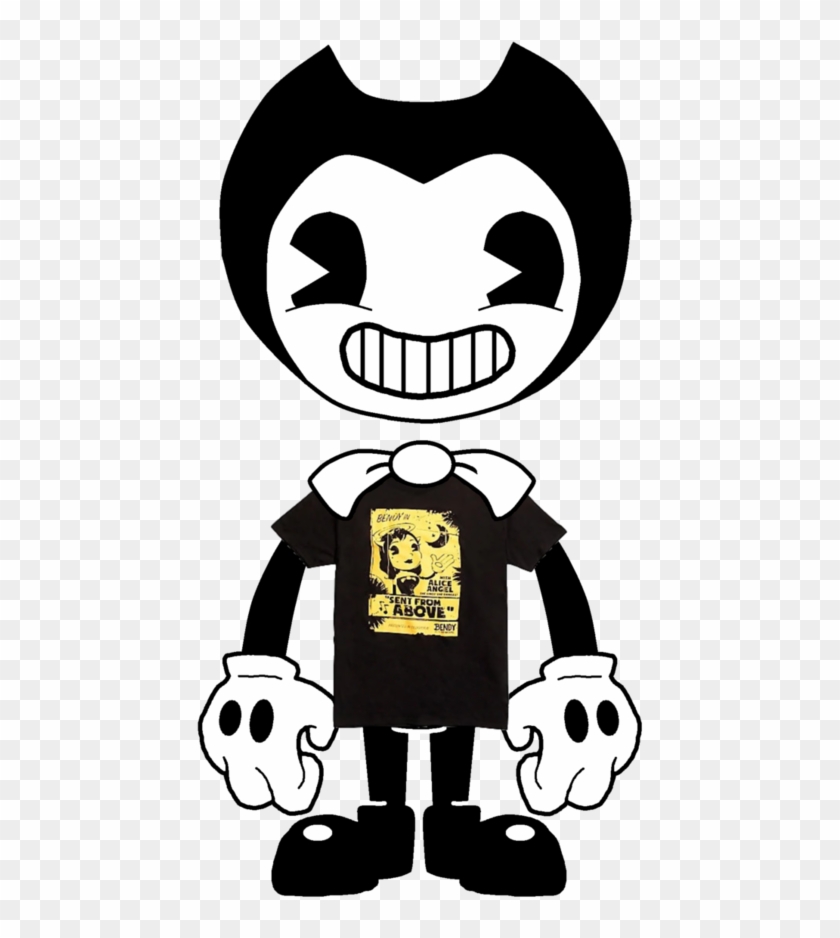 Bendy T Shirt By Stephen718 Bendy And The Ink Machine Png Free Transparent Png Clipart Images Download - ink bendy roblox shirt