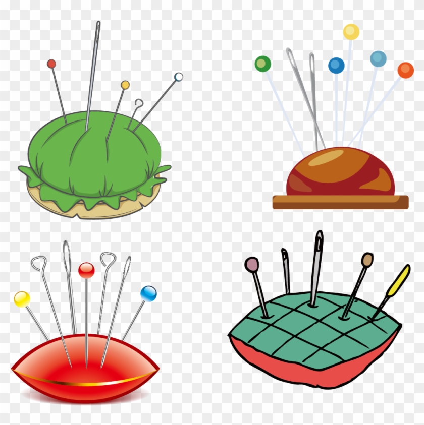 Cartoon Sewing Needle Clip Art - Vector Graphics #396580