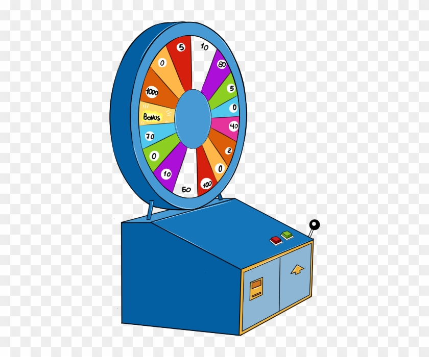 Free Retro Slot Machine Clip Art - Wheel Of Fortune Clipart #396608