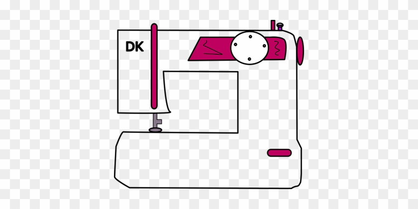 Sewing Machine Pink Sew Household Applianc - Cartoon Sewing Machine Transparent #396640