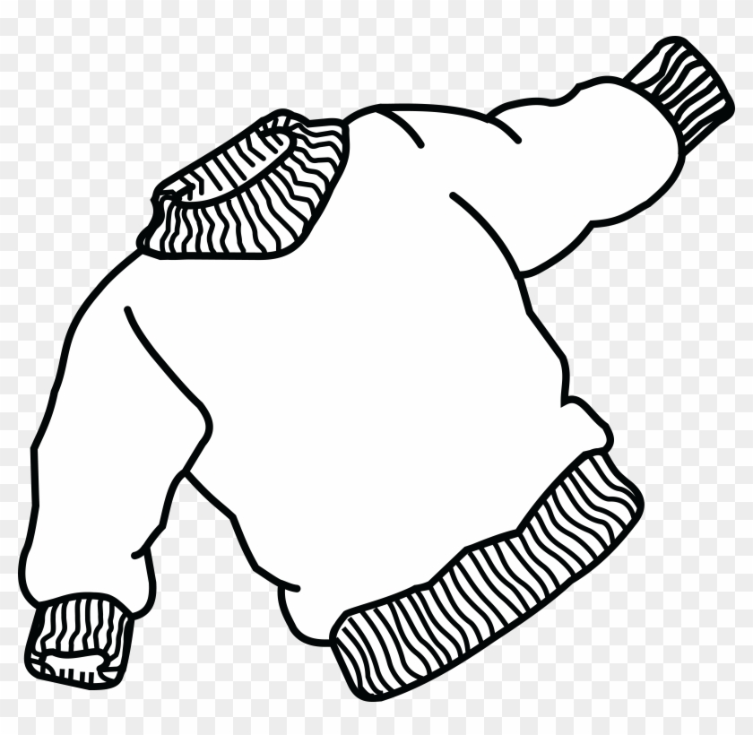 Free Clipart Of A Sweater - Outline Picture Of Sweater #396753
