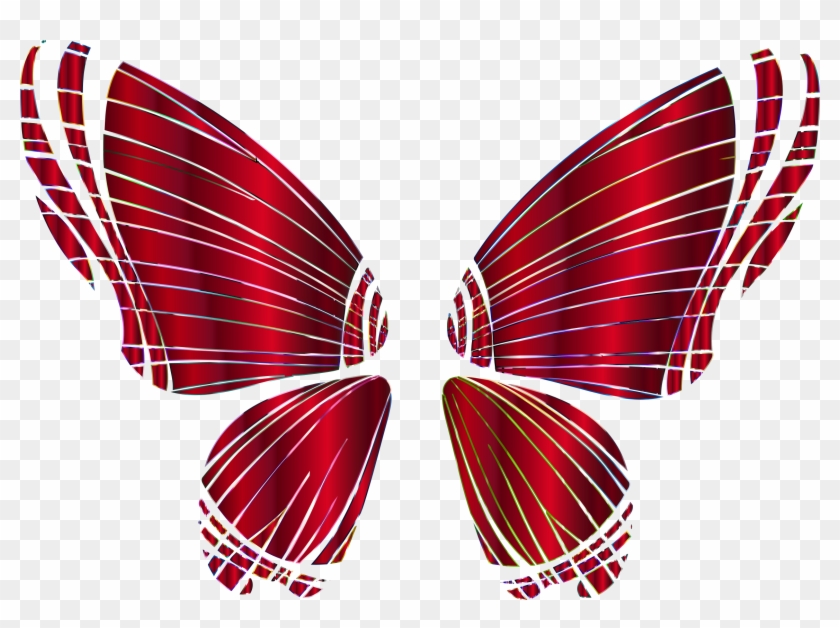 Butterfly Silhouette 10 14 No Background - Transparent Background Red Butterfly #396848