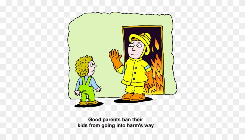 Image Good Parents Ban Their Kids From Going Into Harms - Blocking The Way Clip Art #397049