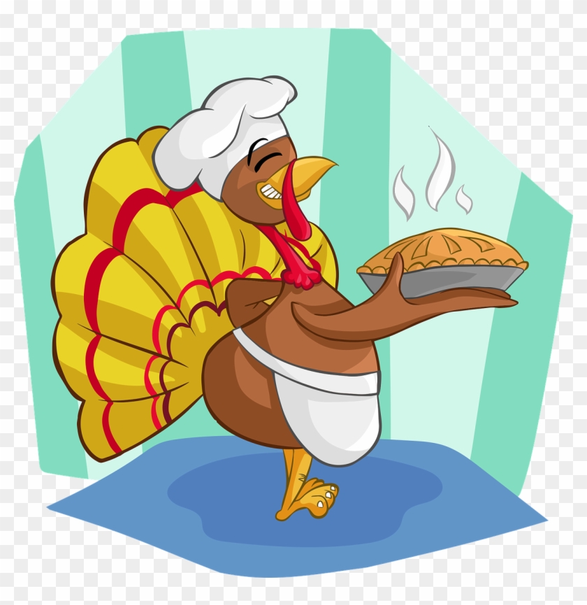 Fireman Cliparts 19, - Turkey Holding A Pie #397054