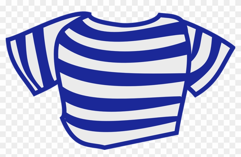 Blue Striped Shirt Clip Art - Striped Clipart #397183