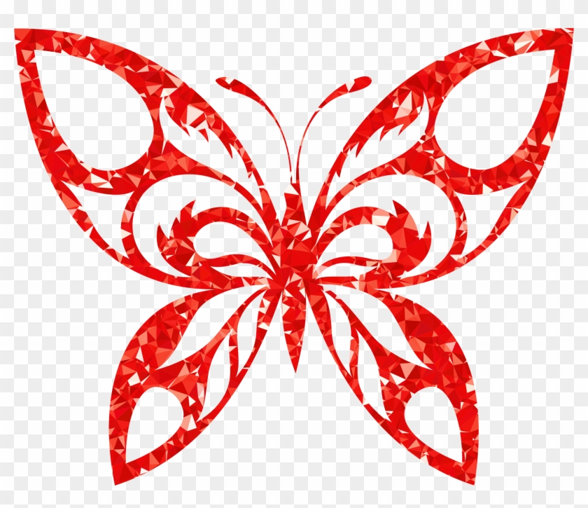 Clipart - Butterfly Silhouette #397203