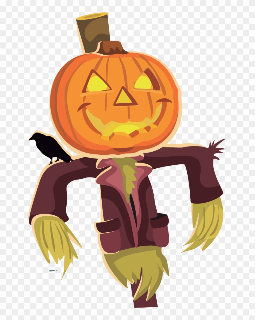 Scarecrow Clipart Scarecrow Clip Art Image Clipartcow - Halloween Coloring Book: A Stress Relieving Design #397226
