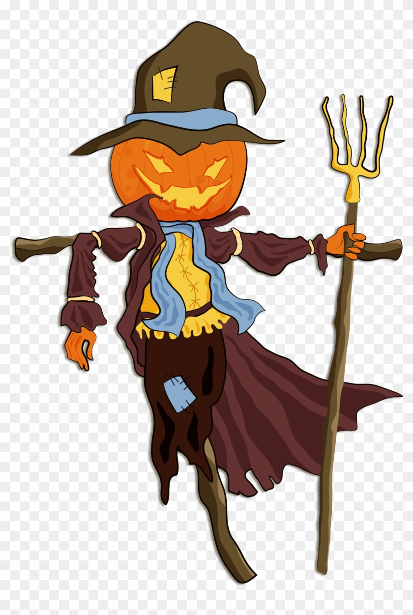 Halloween Scarecrow Clip Art - Halloween Scarecrow Clip Art #397281