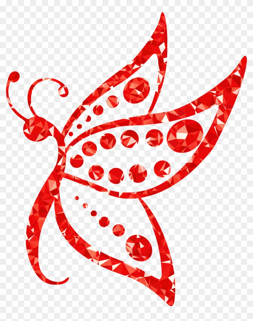 Big Image - Red Butterflies Png Gif #397261