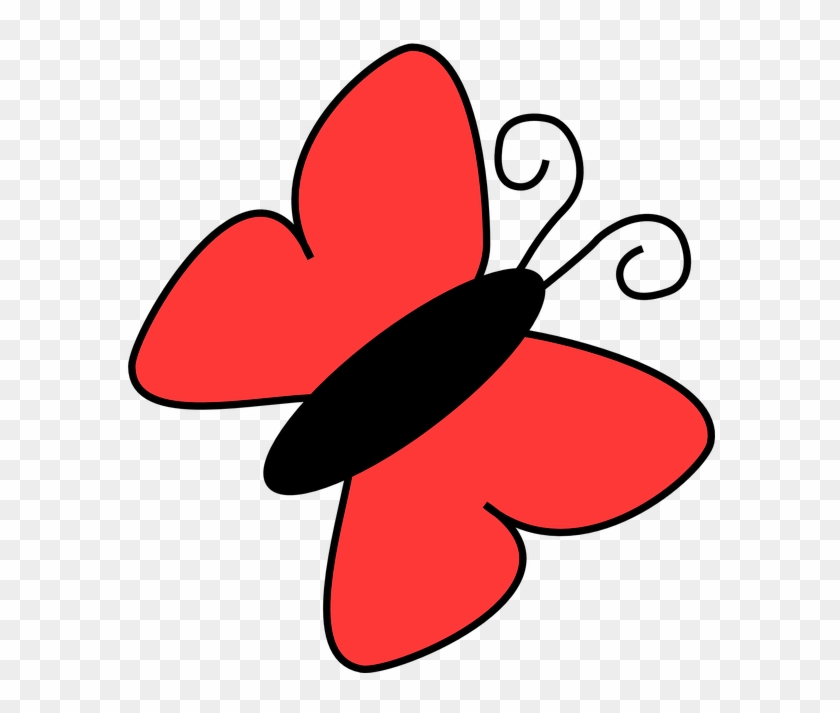 Red Butterfly Cliparts 26, - Red Butterfly Clipart #397265