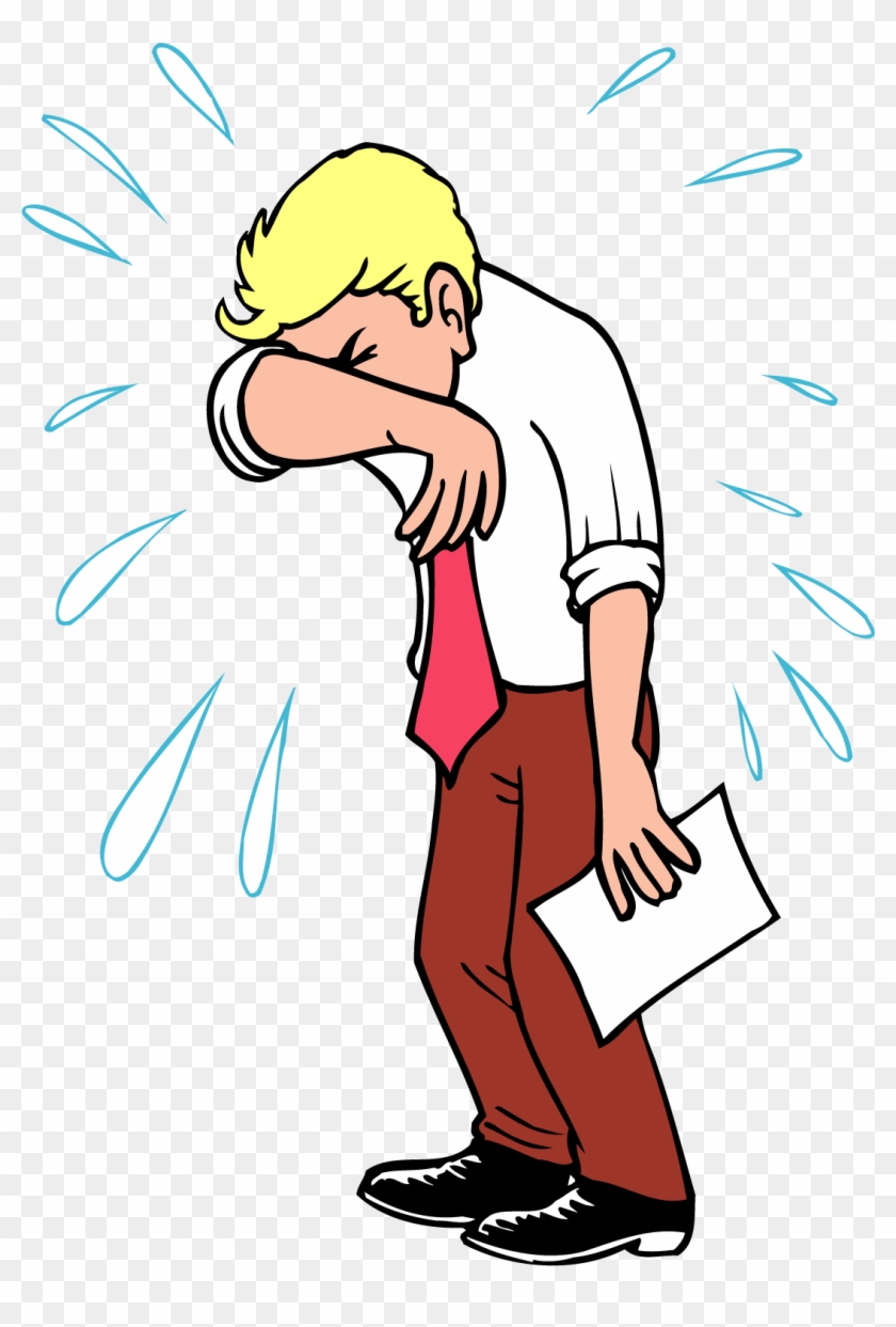 Crying Cartoon Drawing Clip Art - Cartoon Crying Man #397291