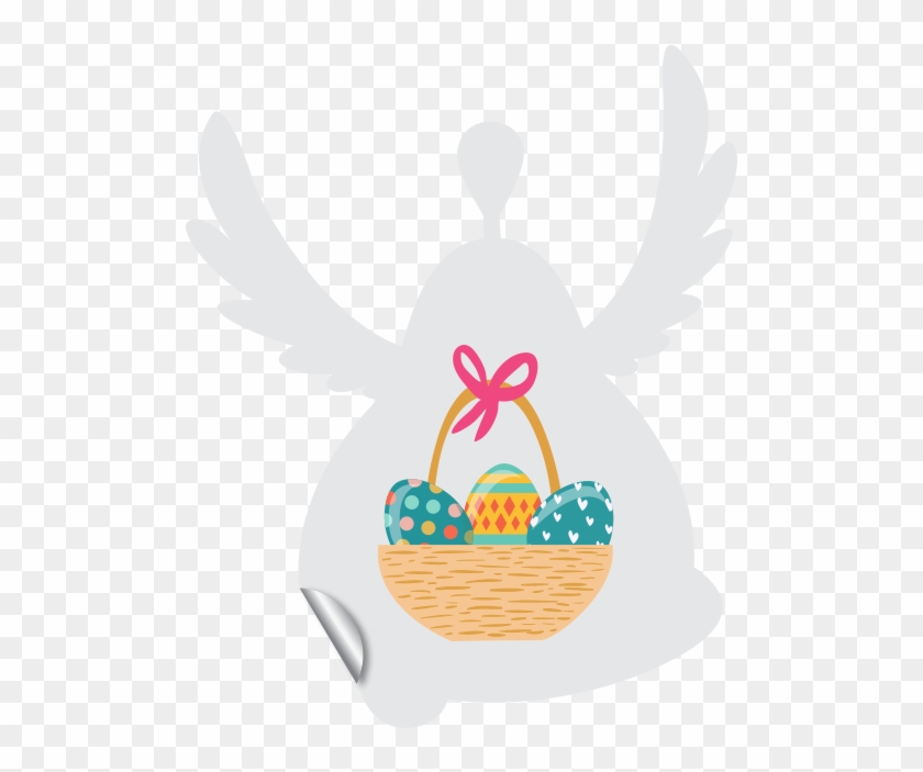 Paasbel Raamsticker - Illustration #397345