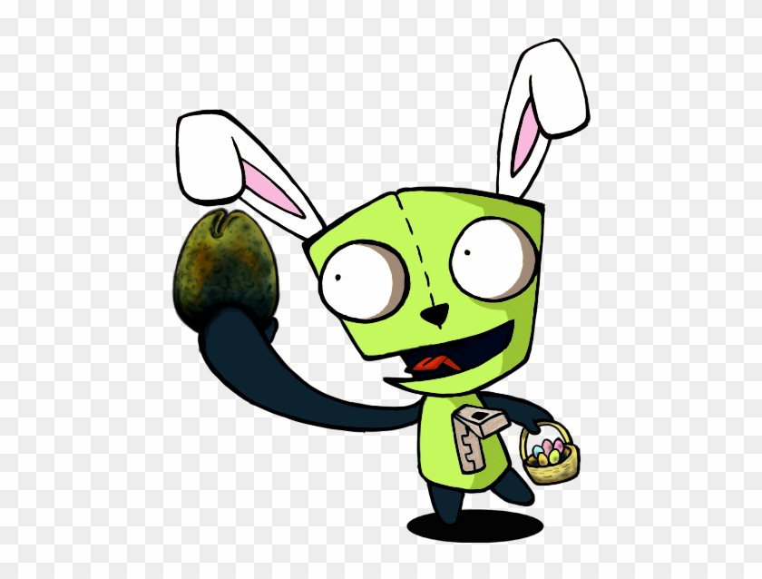Gir's Surprise Easter Egg By - Cartoon #397420