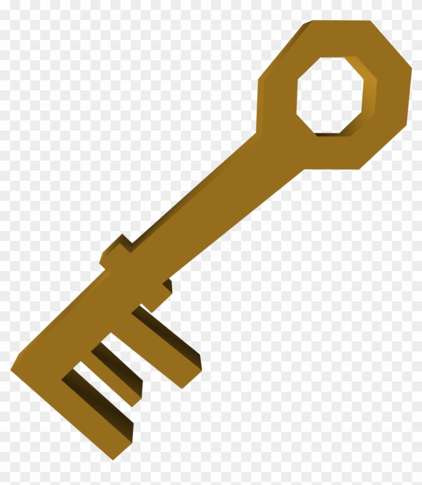 Brass Key Detail - Runescape Brass Key #397446