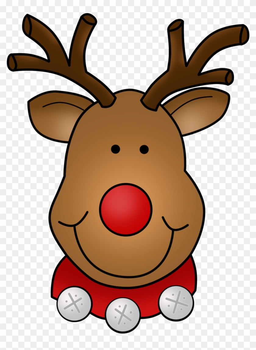 "dots" Of Fun Clip Art - Rudolph The Red Nosed Reindeer Face #397473