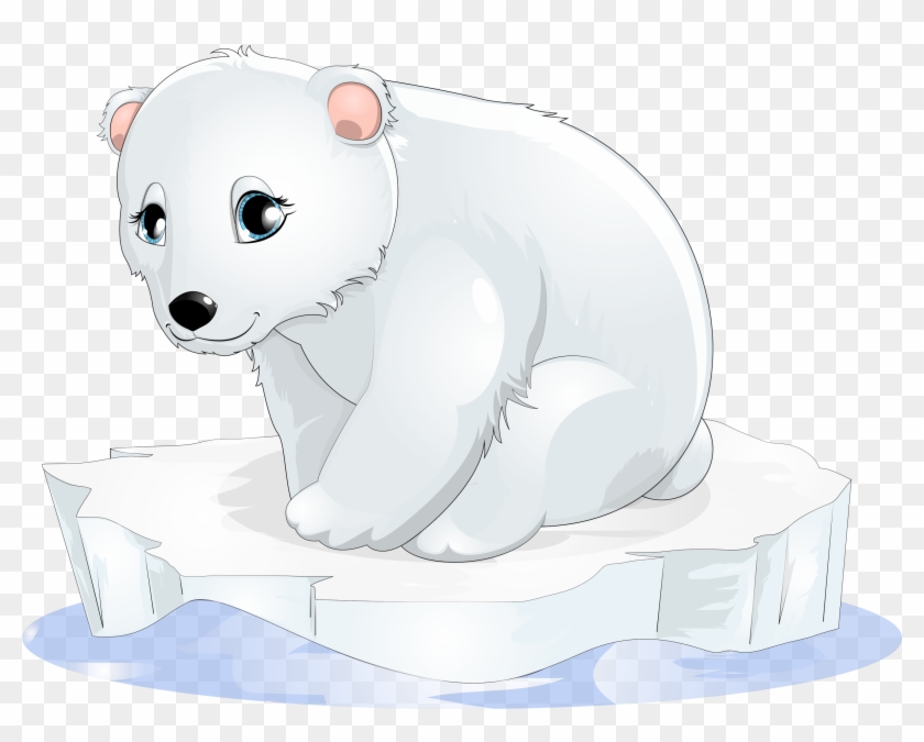 Cute Cartoon Snowman Black And White Download - Polar Bear Images Clip Art #397507