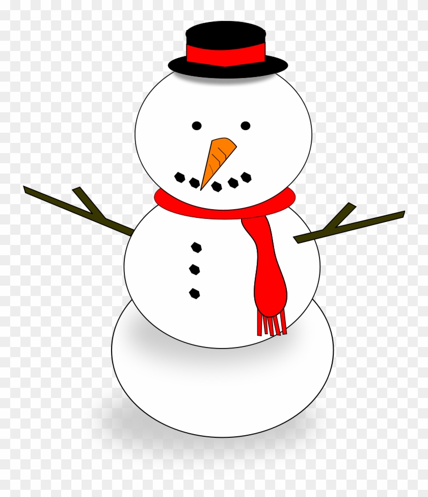 Snowman Clipart - Cachecol Boneco De Neve #397535