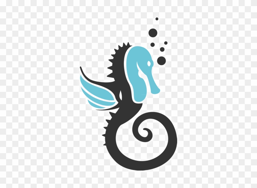 Island Seahorse Clipart - Seahorse Logo Png #397599