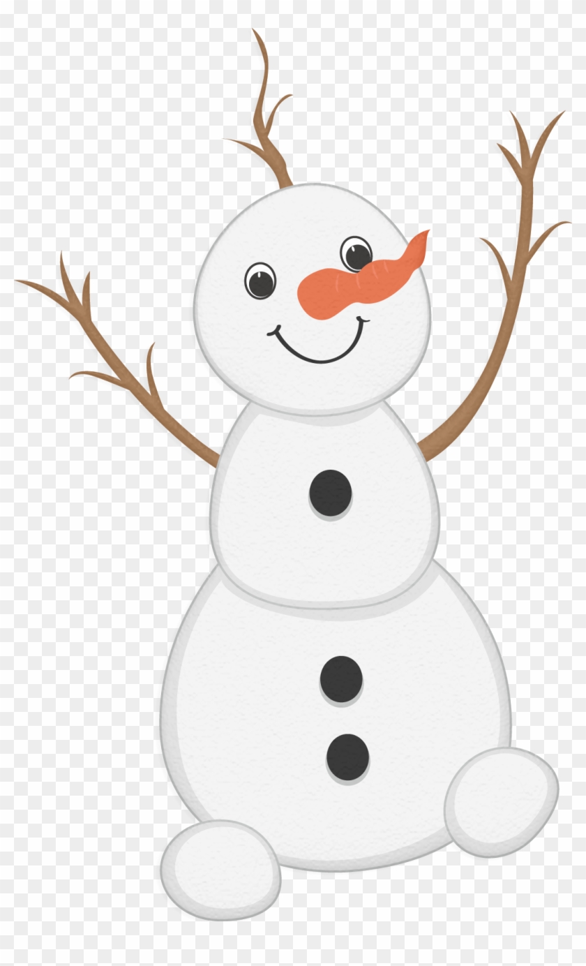 Snowman Clipart, Winter Clipart, Frozen Party, Scrap, - Cartoon #397642