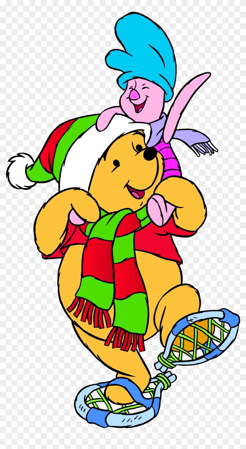 Winnie The Pooh And Piglet Winter Png Clip Art - Winnie The Pooh Winter #397672