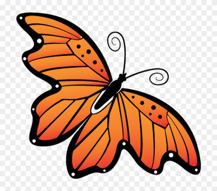 Papillon Clipart Orange Butterfly - Monarch Butterfly #397697