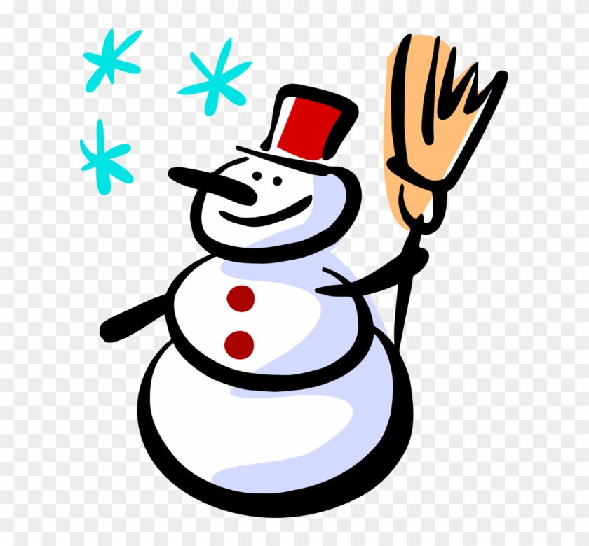 Vector Illustration Of Snowman Anthropomorphic Snow - Vector Illustration Of Snowman Anthropomorphic Snow #397741