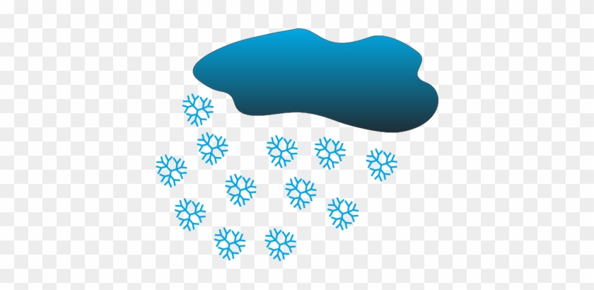 Sky Clipart Snow Cloud - Snow Falling From Cloud #397943