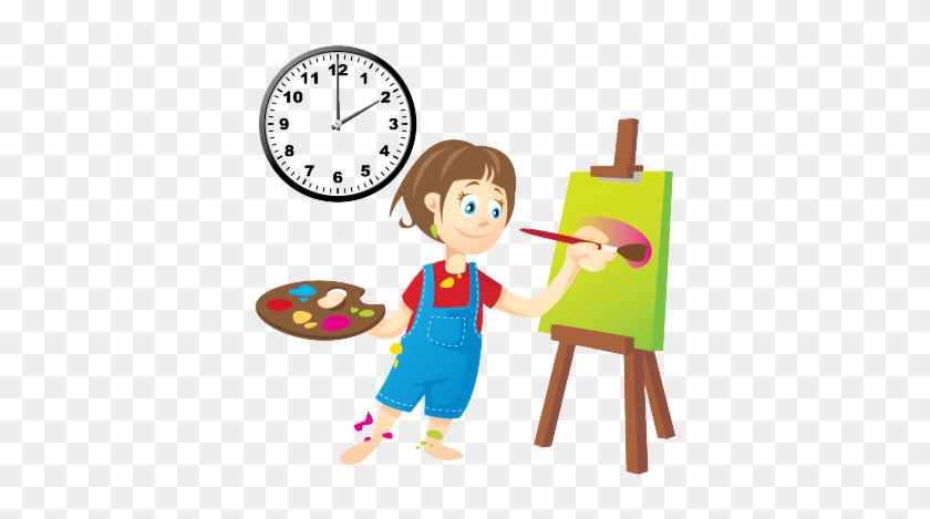 Painting At 2 O'clock - Horloges Vierges À Compléter #397970