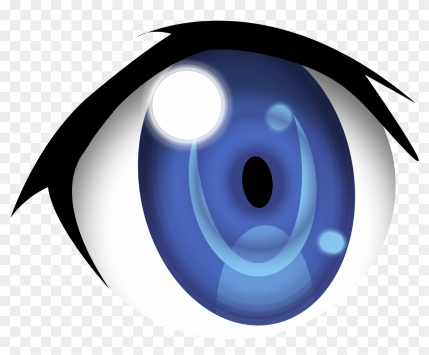 Blue Eyes Clipart Anime Eye - Anime Blue Eyes Transparent #398077