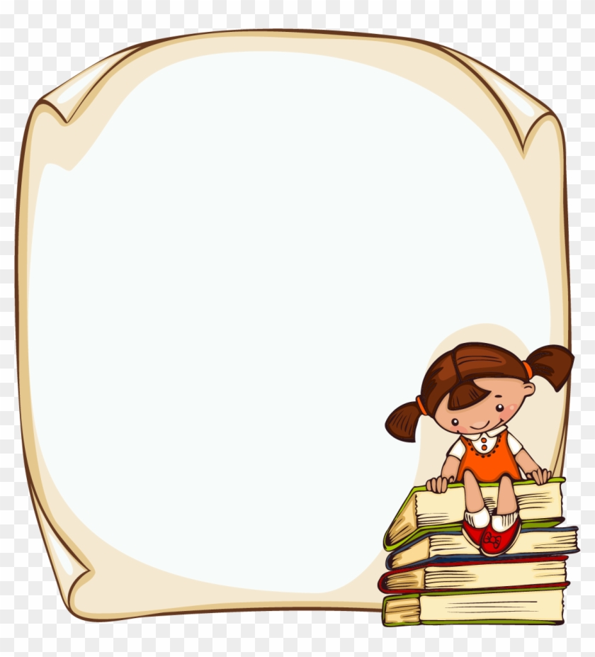 Student Child Picture Frame Clip Art - Frame Clipart Student #398109